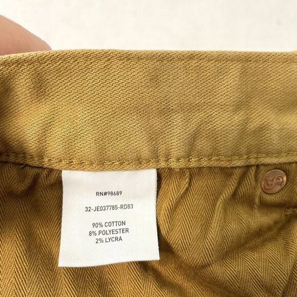 Todd Snyder Stretch 5 Pocket Chino Jeans Slim Fit Caramel Brown Khaki size 34X34 - Picture 10 of 10